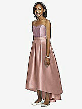 Front View Thumbnail - Neu Nude & Dusty Rose Dessy Collection Junior Bridesmaid JR533