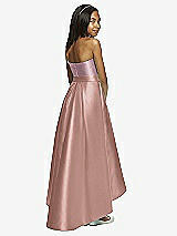 Rear View Thumbnail - Neu Nude & Dusty Rose Dessy Collection Junior Bridesmaid JR533