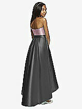 Rear View Thumbnail - Pewter & Dusty Rose Dessy Collection Junior Bridesmaid JR533