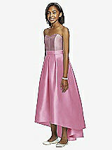 Front View Thumbnail - Powder Pink & Dusty Rose Dessy Collection Junior Bridesmaid JR533