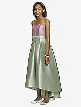 Front View Thumbnail - Sage & Dusty Rose Dessy Collection Junior Bridesmaid JR533