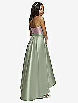 Rear View Thumbnail - Sage & Dusty Rose Dessy Collection Junior Bridesmaid JR533