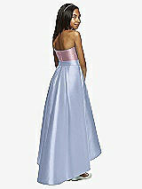 Rear View Thumbnail - Sky Blue & Dusty Rose Dessy Collection Junior Bridesmaid JR533