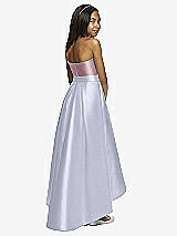 Rear View Thumbnail - Silver Dove & Dusty Rose Dessy Collection Junior Bridesmaid JR533