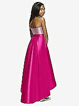 Rear View Thumbnail - Think Pink & Dusty Rose Dessy Collection Junior Bridesmaid JR533