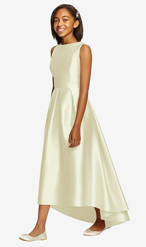 Front View - Butter Yellow Dessy Collection Junior Bridesmaid JR534