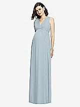 Front View Thumbnail - Mist  Sleeveless Shirred Skirt Maternity Dress
