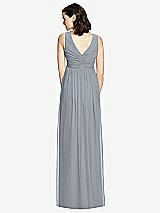 Rear View Thumbnail - Platinum  Sleeveless Shirred Skirt Maternity Dress