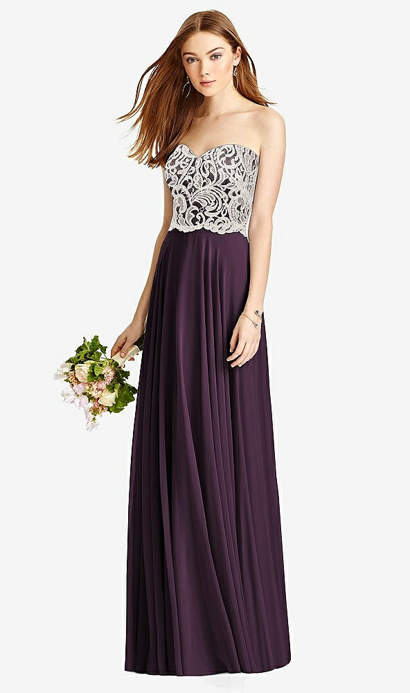 Front View - Aubergine & Oyster Studio Design Bridesmaid Dress 4504