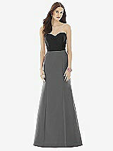Front View Thumbnail - Gunmetal & Black Alfred Sung Style D728