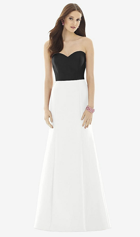 Front View - White & Black Alfred Sung Style D728