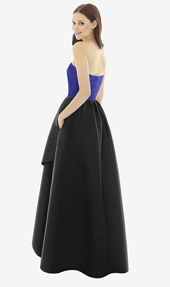 Back View - Black & Electric Blue Alfred Sung Style D730