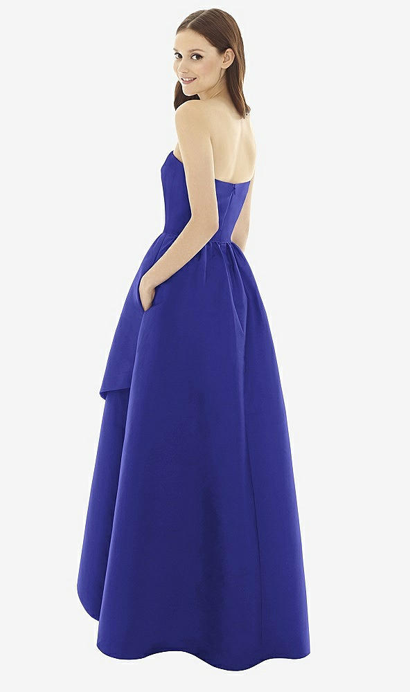 Back View - Electric Blue & Electric Blue Alfred Sung Style D730