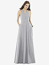 Front View Thumbnail - French Gray & Light Nude Alfred Sung Style D732