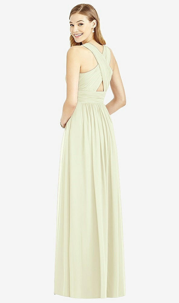Back View - Butter Yellow After Six Bridesmaid Dress 6752