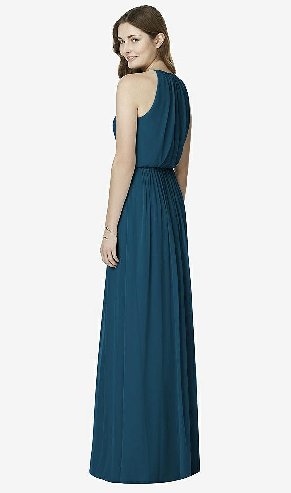Back View - Atlantic Blue After Six Bridesmaid Dress 6754