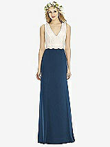 Front View Thumbnail - Sofia Blue & Ivory Social Bridesmaids Style 8172