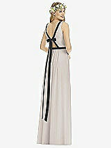 Rear View Thumbnail - Taupe & Black Social Bridesmaids Style 8173