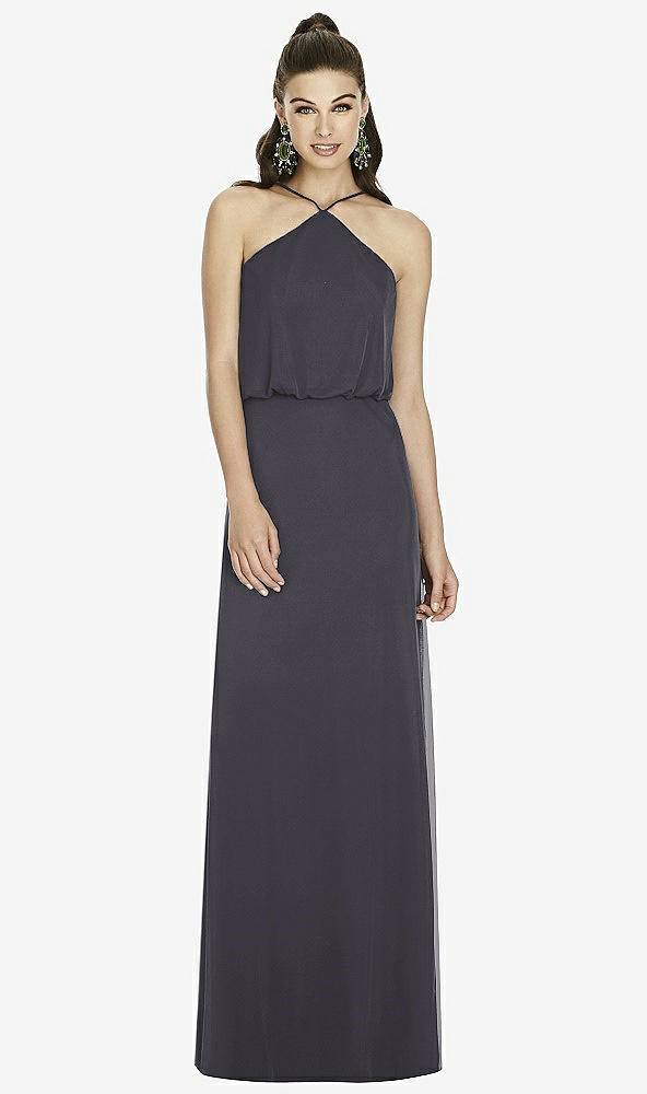 Front View - Onyx Alfred Sung Bridesmaid Dress D738