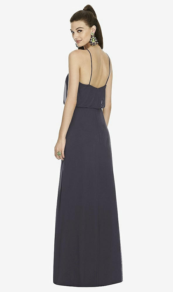 Back View - Onyx Alfred Sung Bridesmaid Dress D738