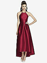 Front View Thumbnail - Burgundy Alfred Sung Style D741