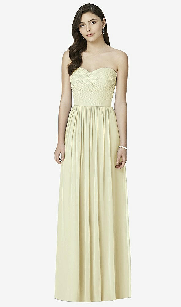 Front View - Butter Yellow Dessy Bridesmaid Dress 2991