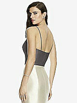 Rear View Thumbnail - Caviar Gray Dessy Bridesmaid Top T2979