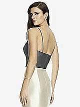 Rear View Thumbnail - Gunmetal Dessy Bridesmaid Top T2979