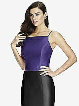Front View Thumbnail - Grape Dessy Bridesmaid Top T2979