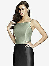 Front View Thumbnail - Sage Dessy Bridesmaid Top T2979