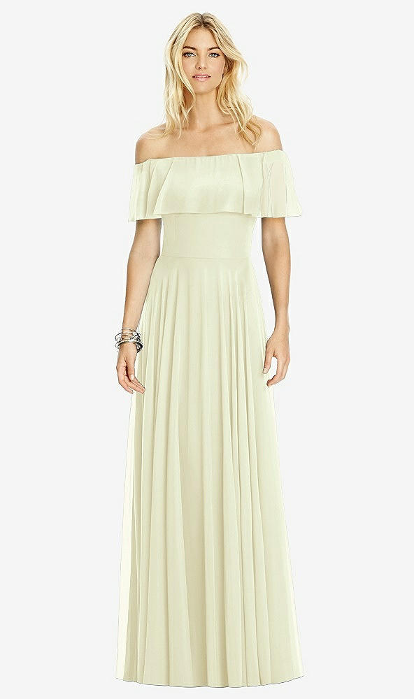 Front View - Butter Yellow After Six Bridesmaid Dress 6763