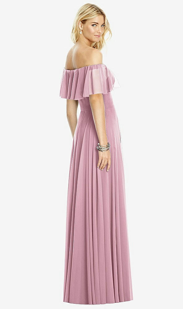 Back View - Dusty Pink After Six Bridesmaid Dress 6763