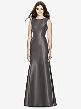 Rear View Thumbnail - Caviar Gray Bella Bridesmaids Dress BB106