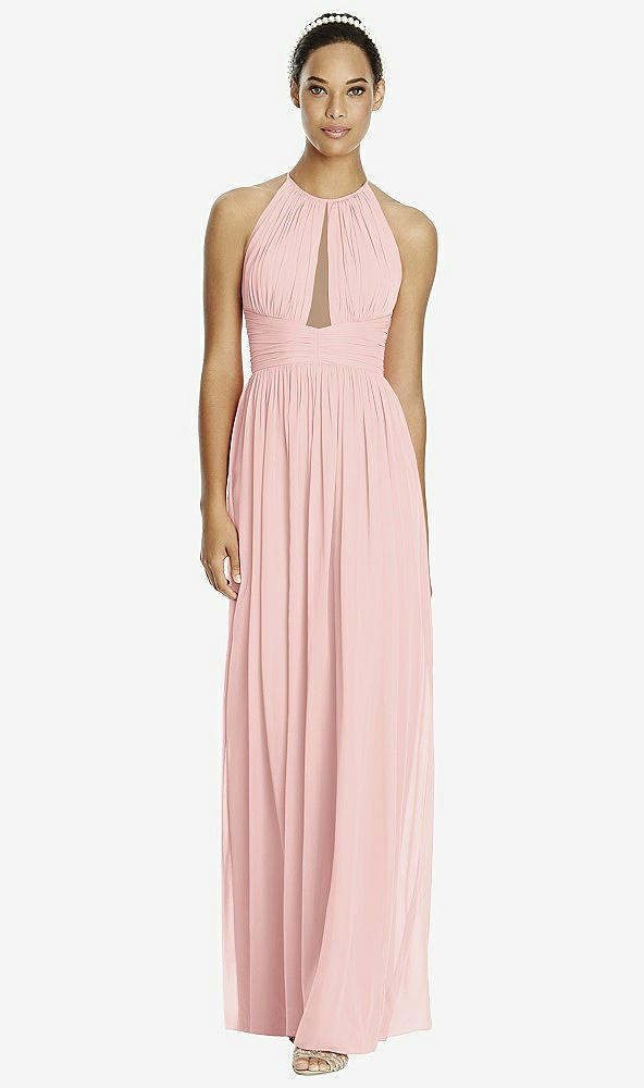 Front View - Rose & Dark Nude Studio Design Bridesmaid Dress 4518
