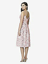 Rear View Thumbnail - Burgundy & Blush Studio Design Bridesmaid Dresses 4522