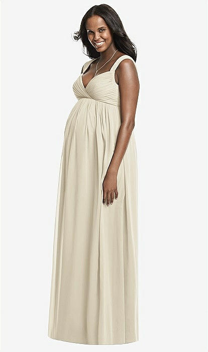 Dessy Collection Maternity Bridesmaid Dress M433 In Champagne | The Dessy  Group