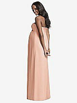 Rear View Thumbnail - Pale Peach Dessy Collection Maternity Bridesmaid Dress M434