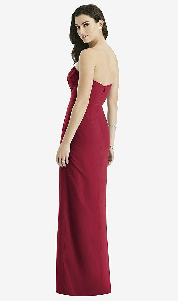 Back View - Burgundy Studio Design Bridesmaid Dress 4523