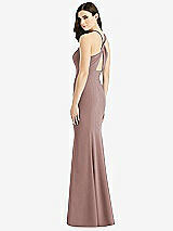Front View Thumbnail - Sienna Criss Cross Twist Cutout Back Trumpet Gown