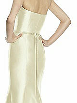 Rear View Thumbnail - Butter Yellow Beaded Sash for Style D742