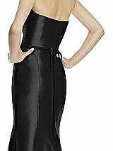 Rear View Thumbnail - Black Beaded Sash for Style D742