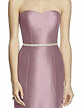 Front View Thumbnail - Dusty Rose Beaded Sash for Style D742
