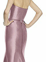 Rear View Thumbnail - Dusty Rose Beaded Sash for Style D742