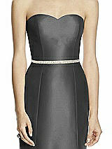 Front View Thumbnail - Gunmetal Beaded Sash for Style D742