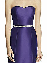 Front View Thumbnail - Grape Beaded Sash for Style D742