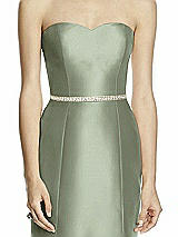 Front View Thumbnail - Sage Beaded Sash for Style D742