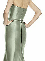Rear View Thumbnail - Sage Beaded Sash for Style D742