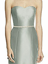 Front View Thumbnail - Willow Green Beaded Sash for Style D742