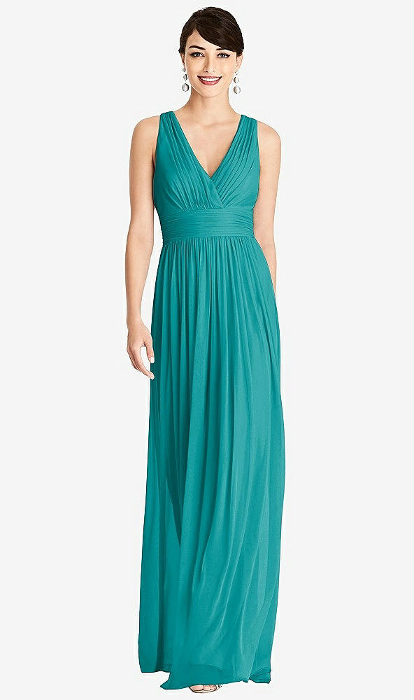 Front View - Mediterranean Alfred Sung Bridesmaid Dress D744