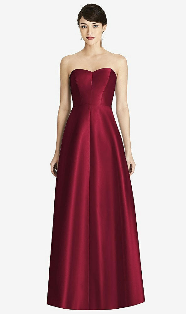 Front View - Burgundy Alfred Sung Style D749